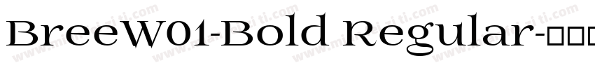 BreeW01-Bold Regular字体转换